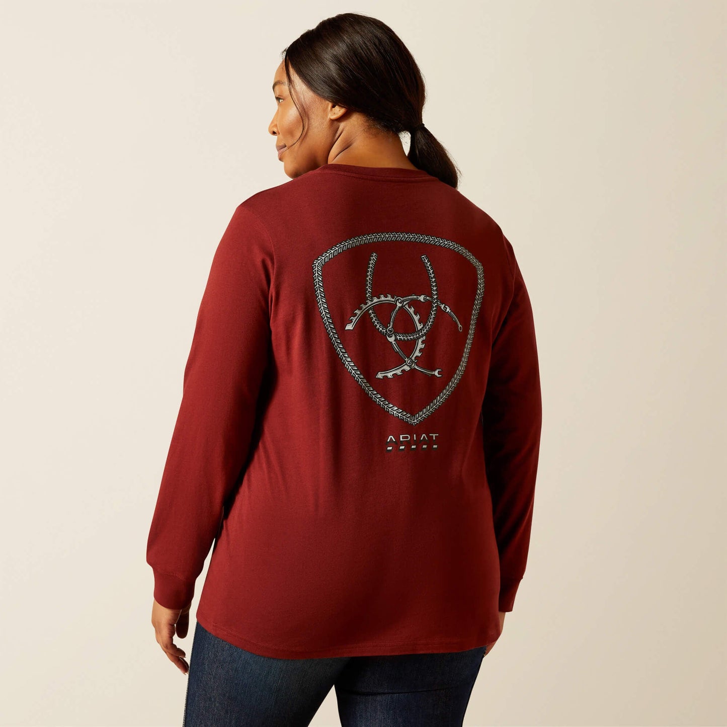 Rebar Cotton Strong Workshop Logo T-Shirt Women | Ariat outlet