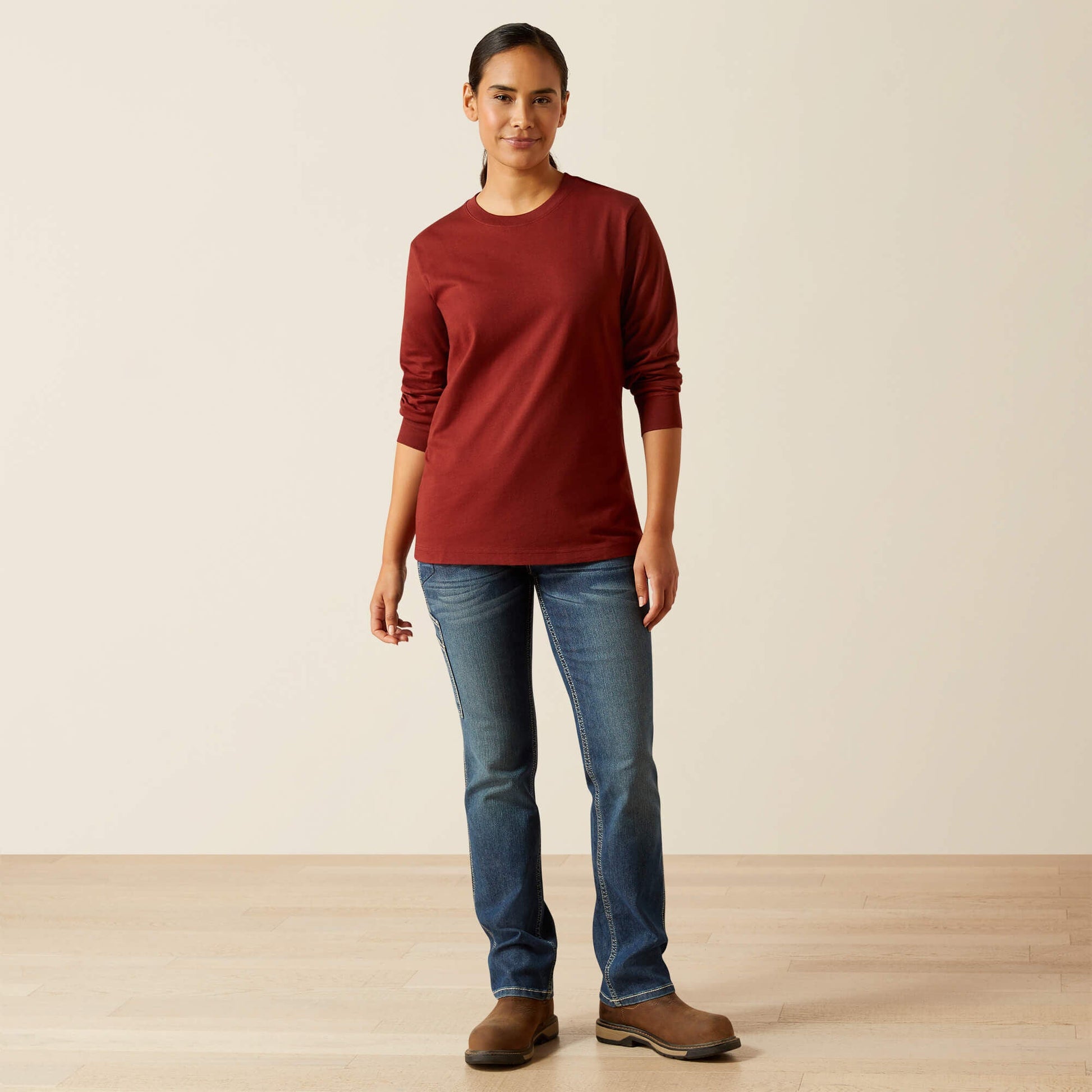 Rebar Cotton Strong Workshop Logo T-Shirt Women | Ariat outlet