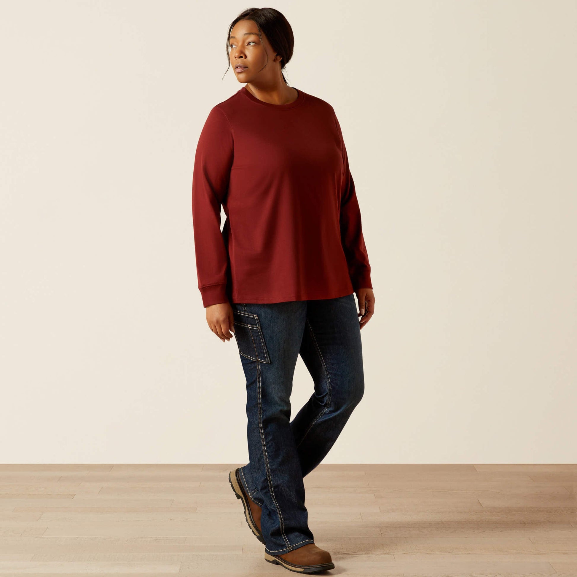 Rebar Cotton Strong Workshop Logo T-Shirt Women | Ariat outlet