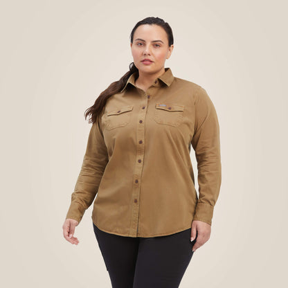 Rebar Washed Twill Work Shirt Women | Ariat discount