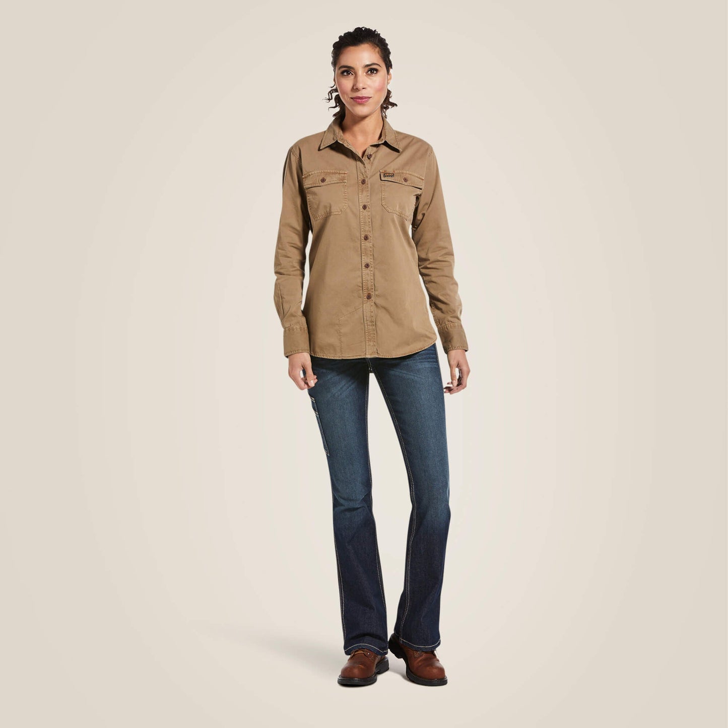 Rebar Washed Twill Work Shirt Women | Ariat discount