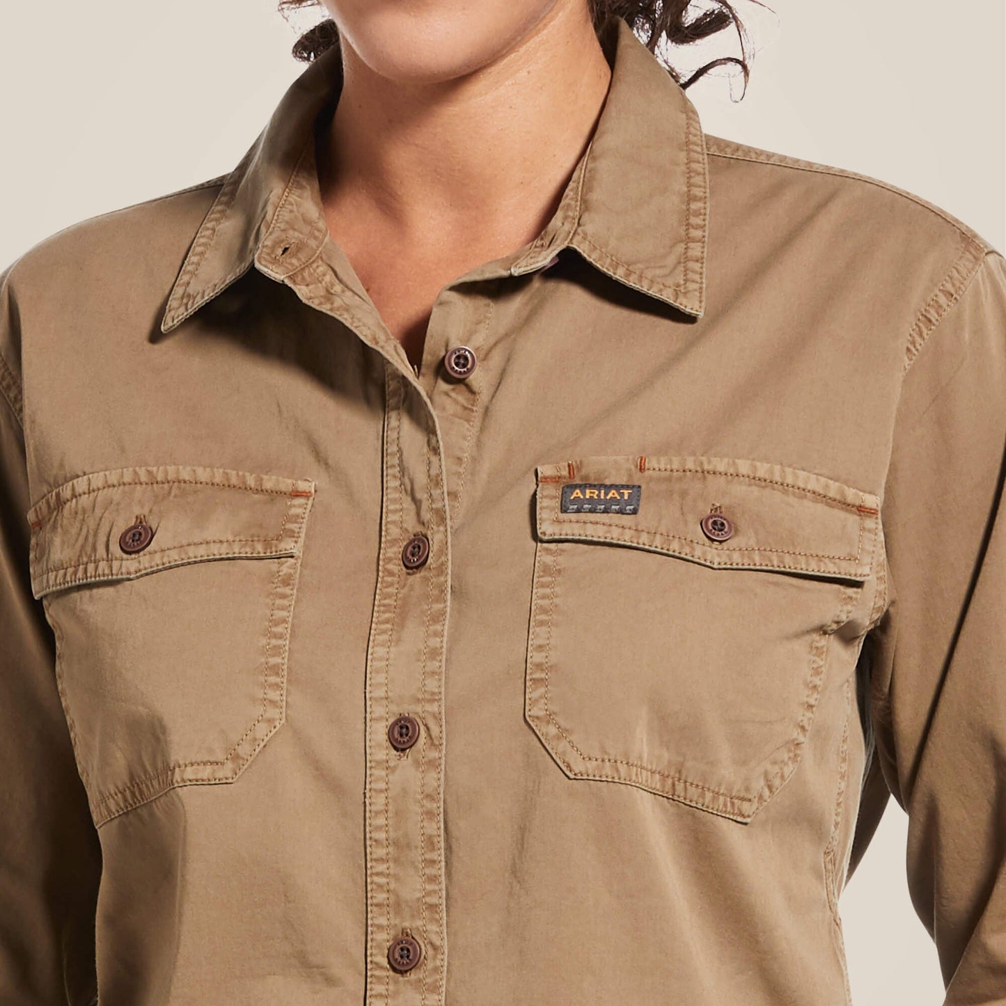 Rebar Washed Twill Work Shirt Women | Ariat discount