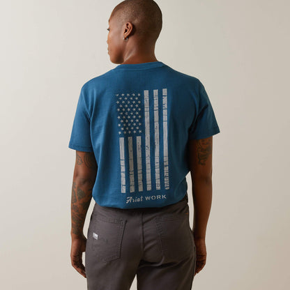 Rebar Cotton Strong American Flag Graphic T-Shirt Women | Ariat outlet