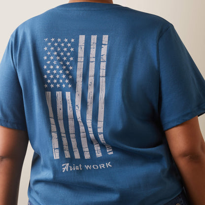 Rebar Cotton Strong American Flag Graphic T-Shirt Women | Ariat outlet