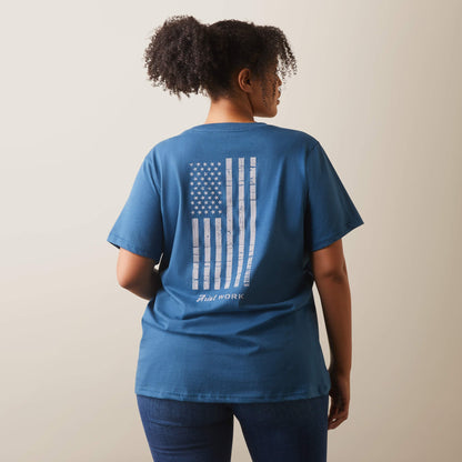 Rebar Cotton Strong American Flag Graphic T-Shirt Women | Ariat outlet