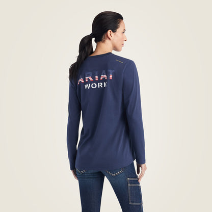 Rebar Workman USA Logo T-Shirt Women | Ariat on sale
