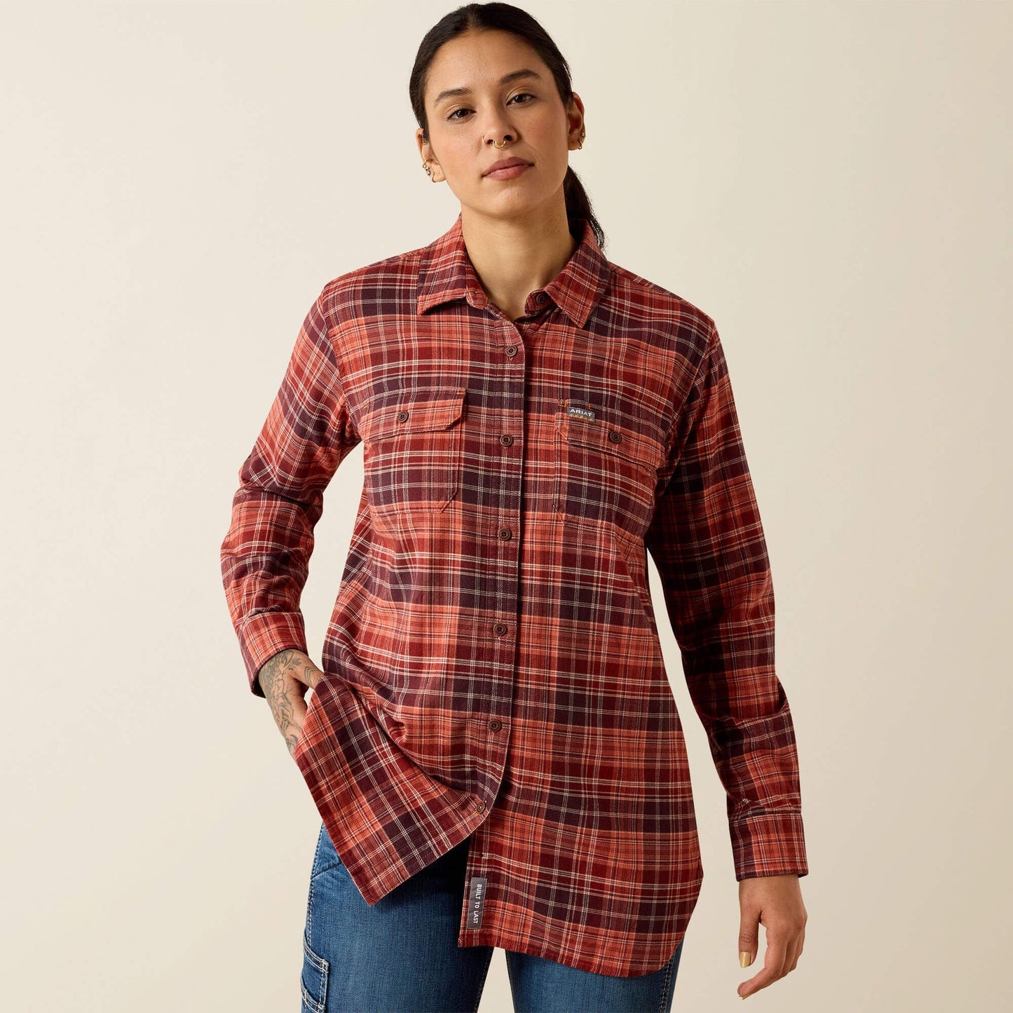 Rebar DuraStretch Flannel Tunic Women | Ariat online