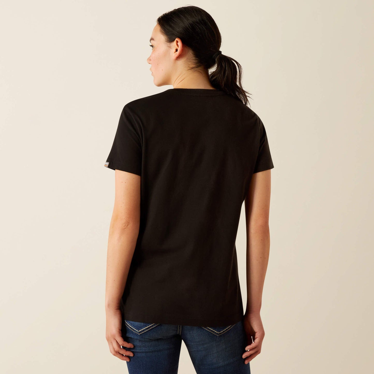 Rebar Cotton Strong Standard V-Neck T-Shirt Women | Ariat sale