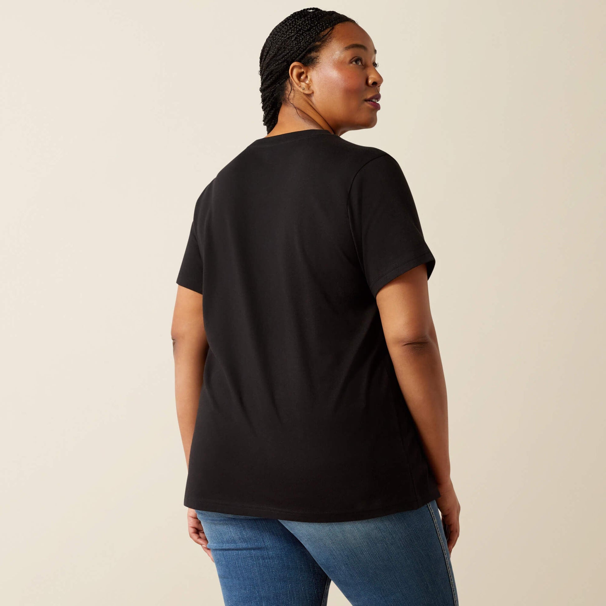 Rebar Cotton Strong Standard V-Neck T-Shirt Women | Ariat sale
