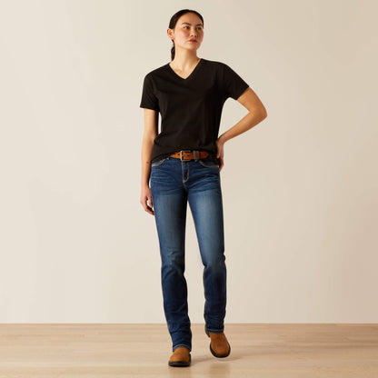 Rebar Cotton Strong Standard V-Neck T-Shirt Women | Ariat sale