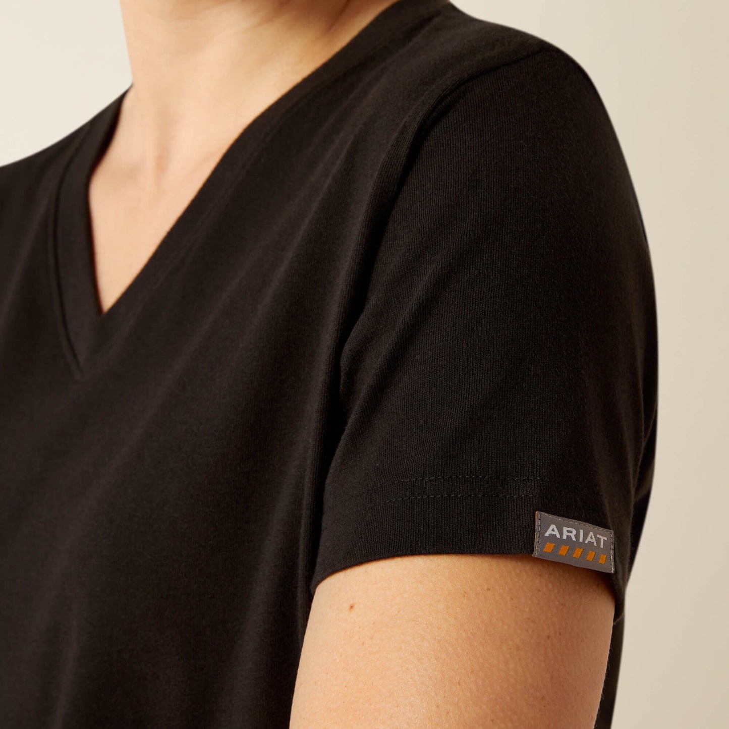 Rebar Cotton Strong Standard V-Neck T-Shirt Women | Ariat sale