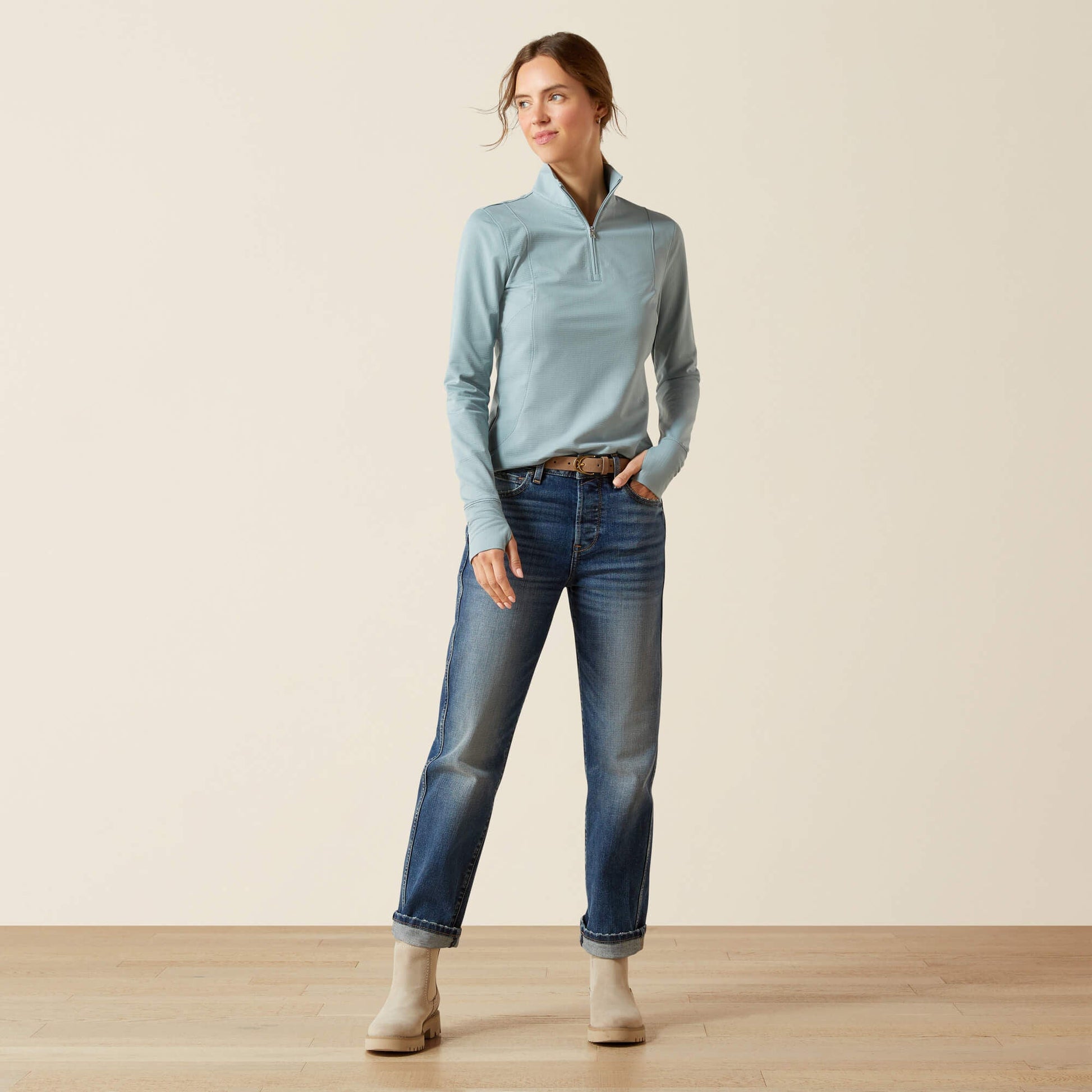Gridwork 2.0 1/4 Zip Baselayer Women | Ariat on sale