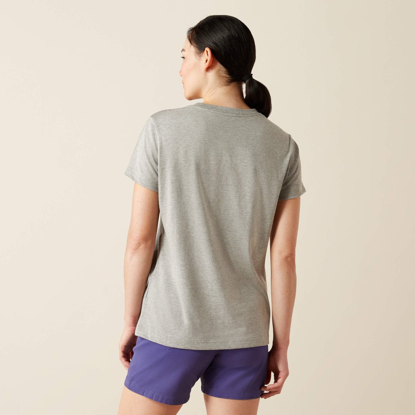 Rebar Cotton Strong Standard V-Neck T-Shirt Women | Ariat discount