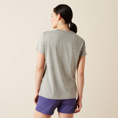 Rebar Cotton Strong Standard V-Neck T-Shirt Women | Ariat discount