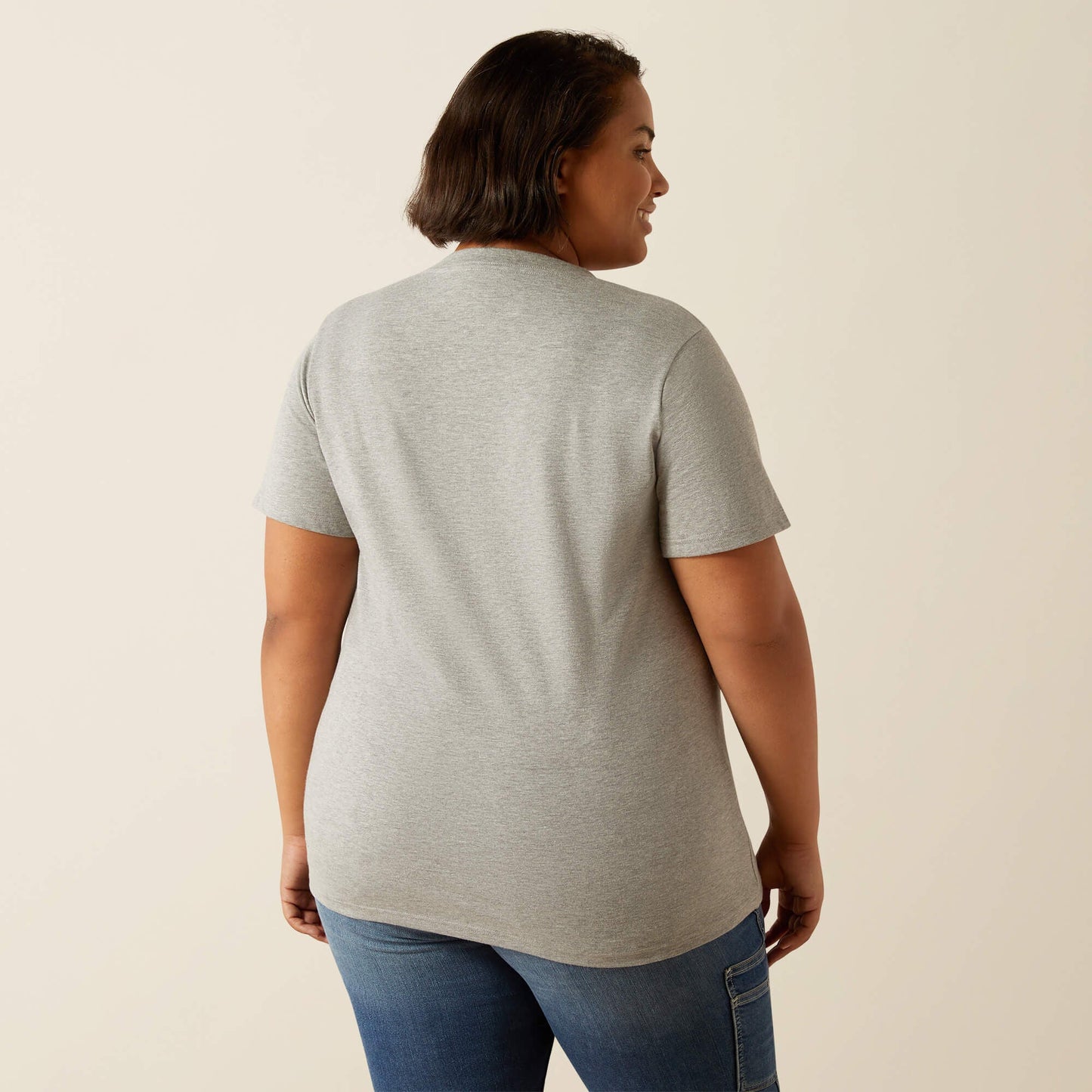 Rebar Cotton Strong Standard V-Neck T-Shirt Women | Ariat discount