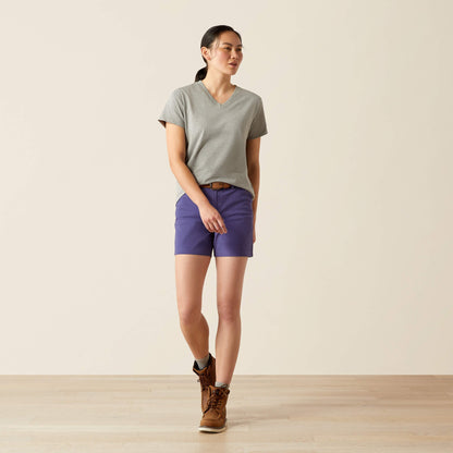 Rebar Cotton Strong Standard V-Neck T-Shirt Women | Ariat discount
