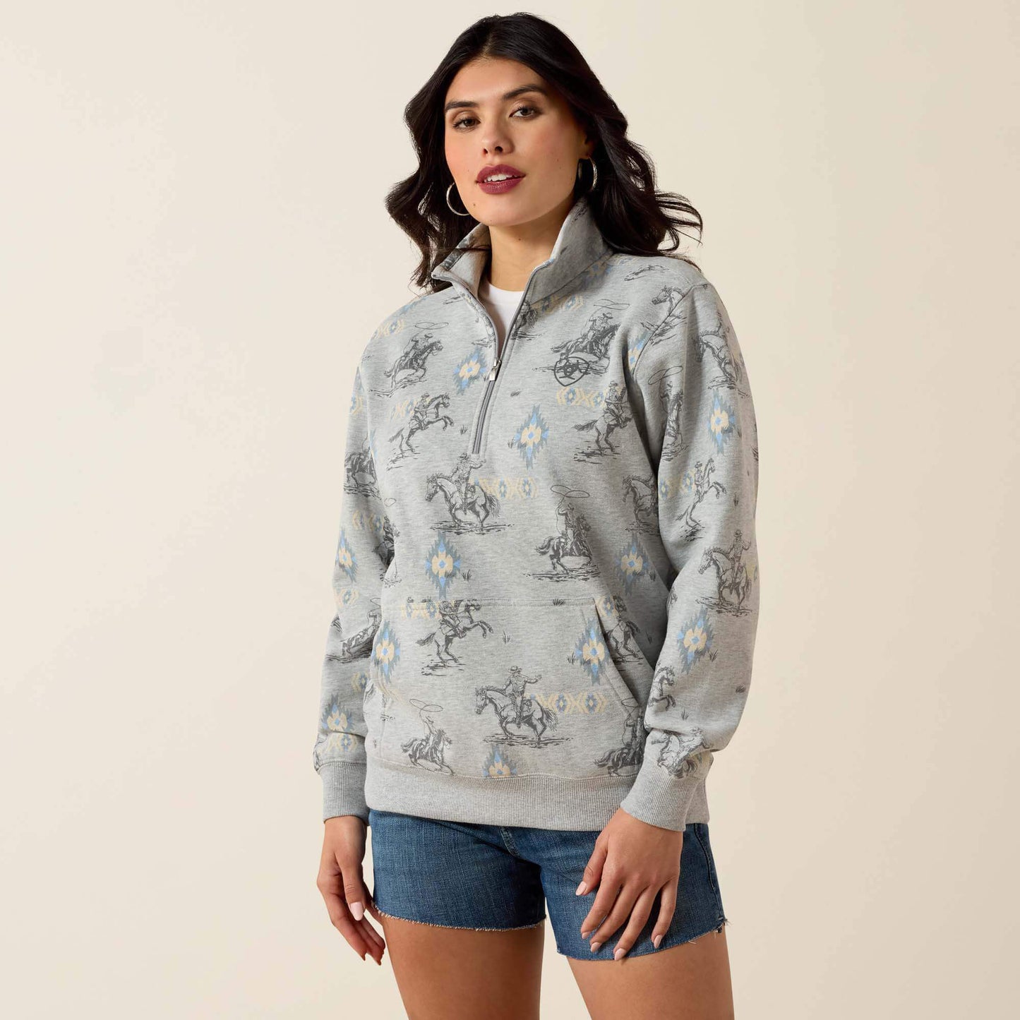 Sapphire 1/2 Zip Sweatshirt Women | Ariat discount