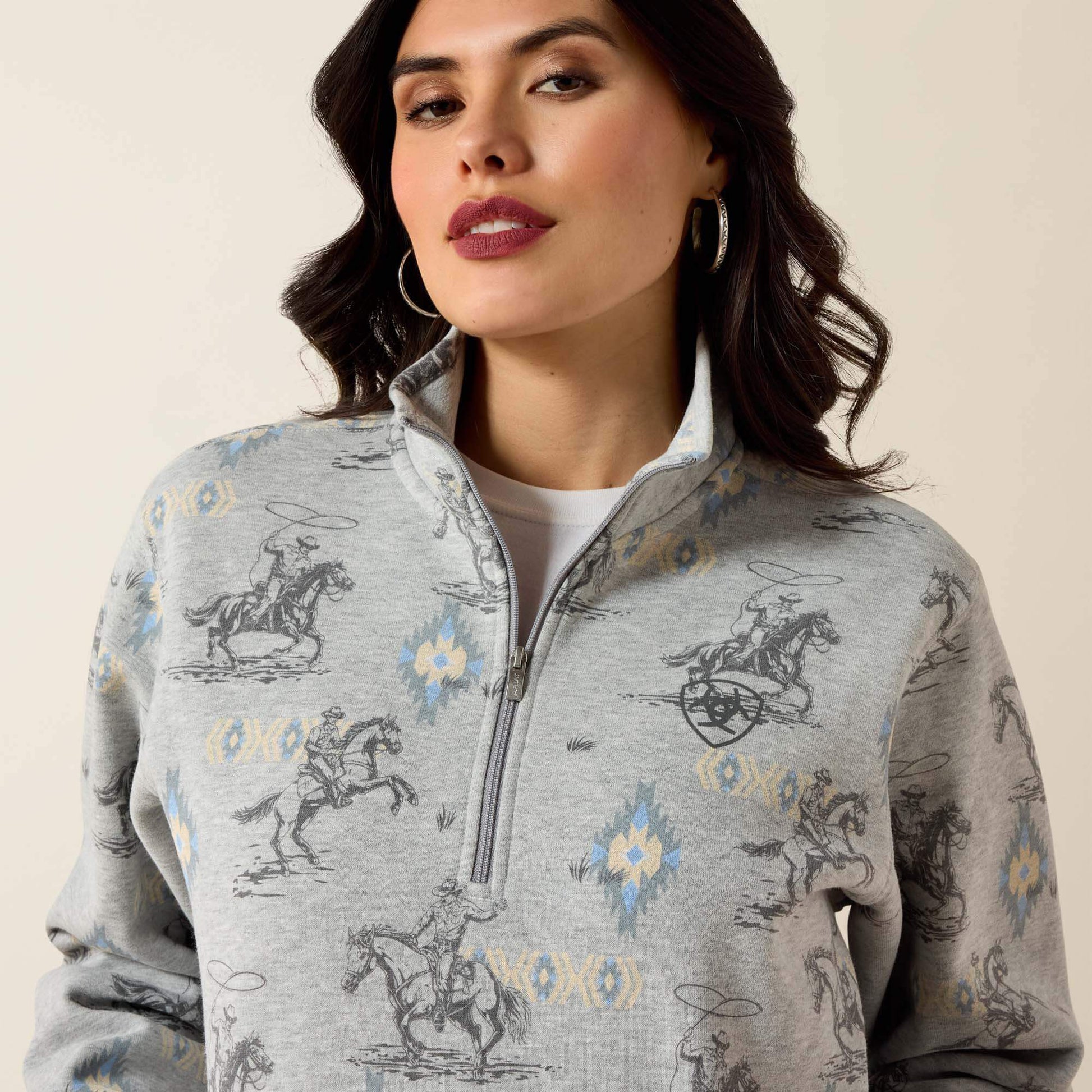 Sapphire 1/2 Zip Sweatshirt Women | Ariat discount