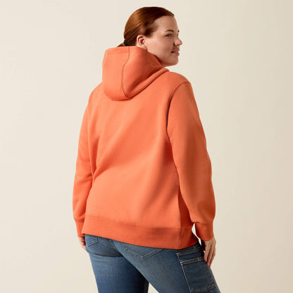 Rebar Lightweight Logo 1/2 Zip Hoodie Women | Ariat outlet