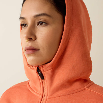Rebar Lightweight Logo 1/2 Zip Hoodie Women | Ariat outlet