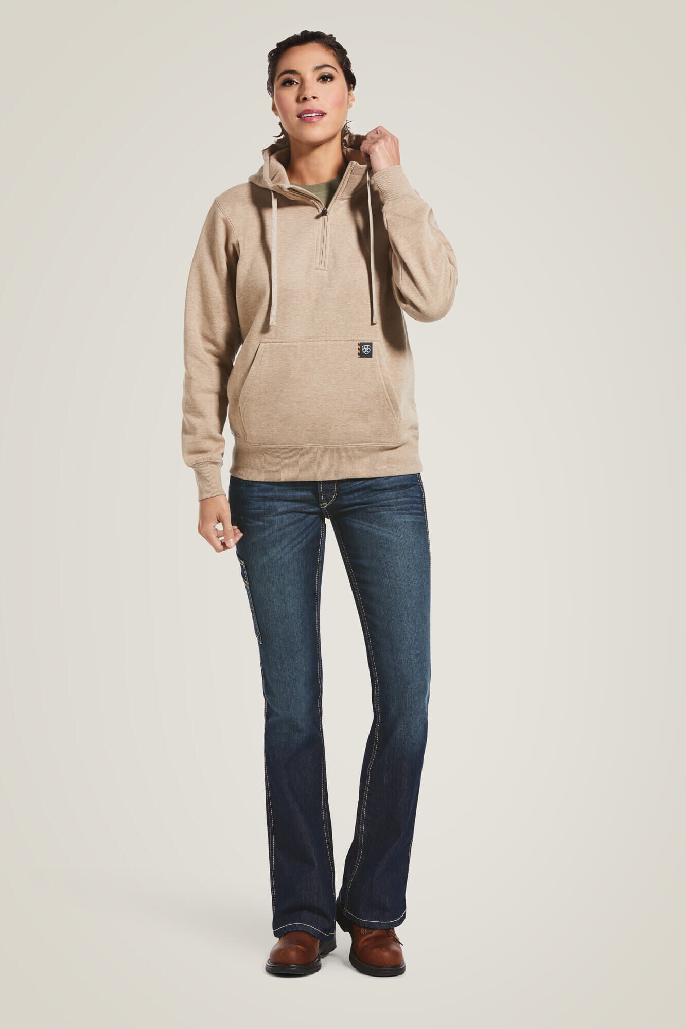 Rebar Skill Set 1/2 Zip Hoodie Women | Ariat for sale