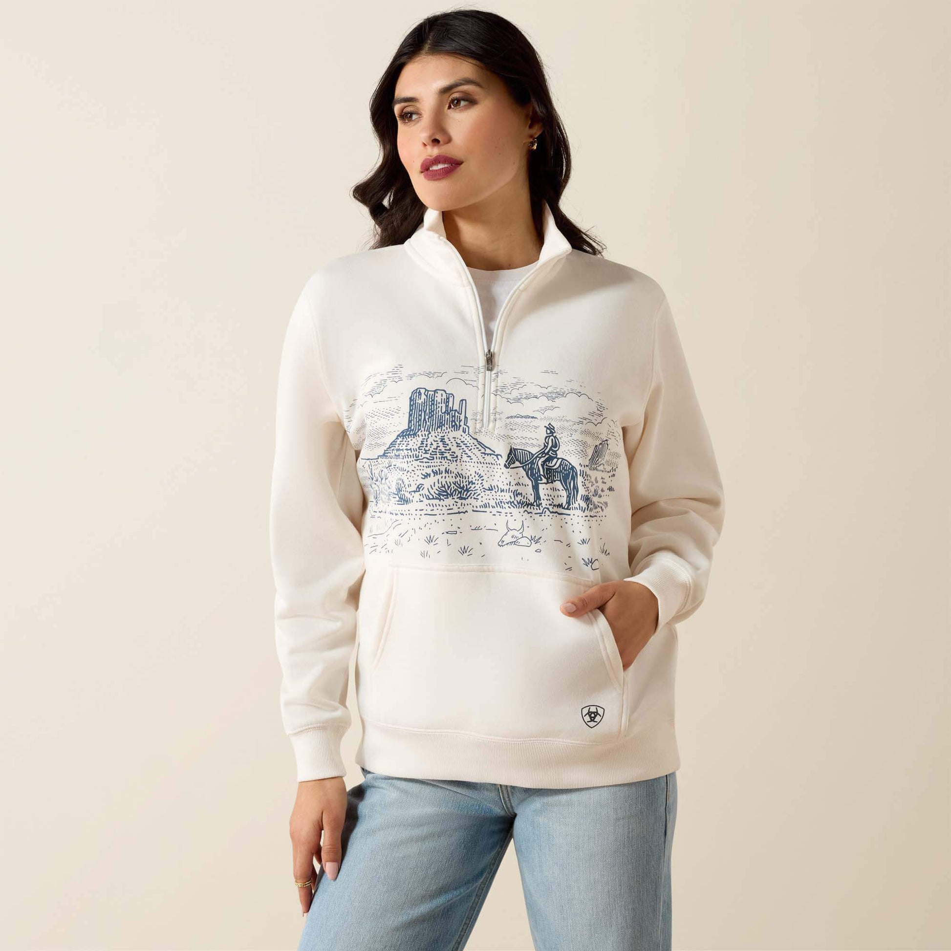 Traveler 1/2 Zip Sweatshirt Women | Ariat for sale