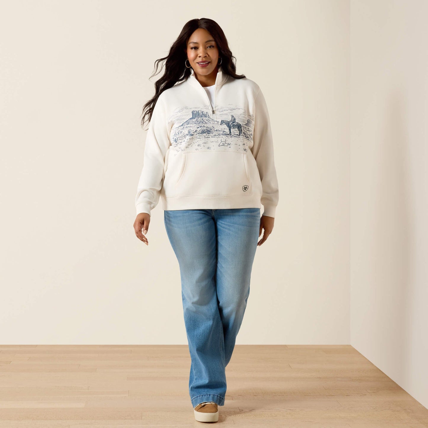 Traveler 1/2 Zip Sweatshirt Women | Ariat for sale