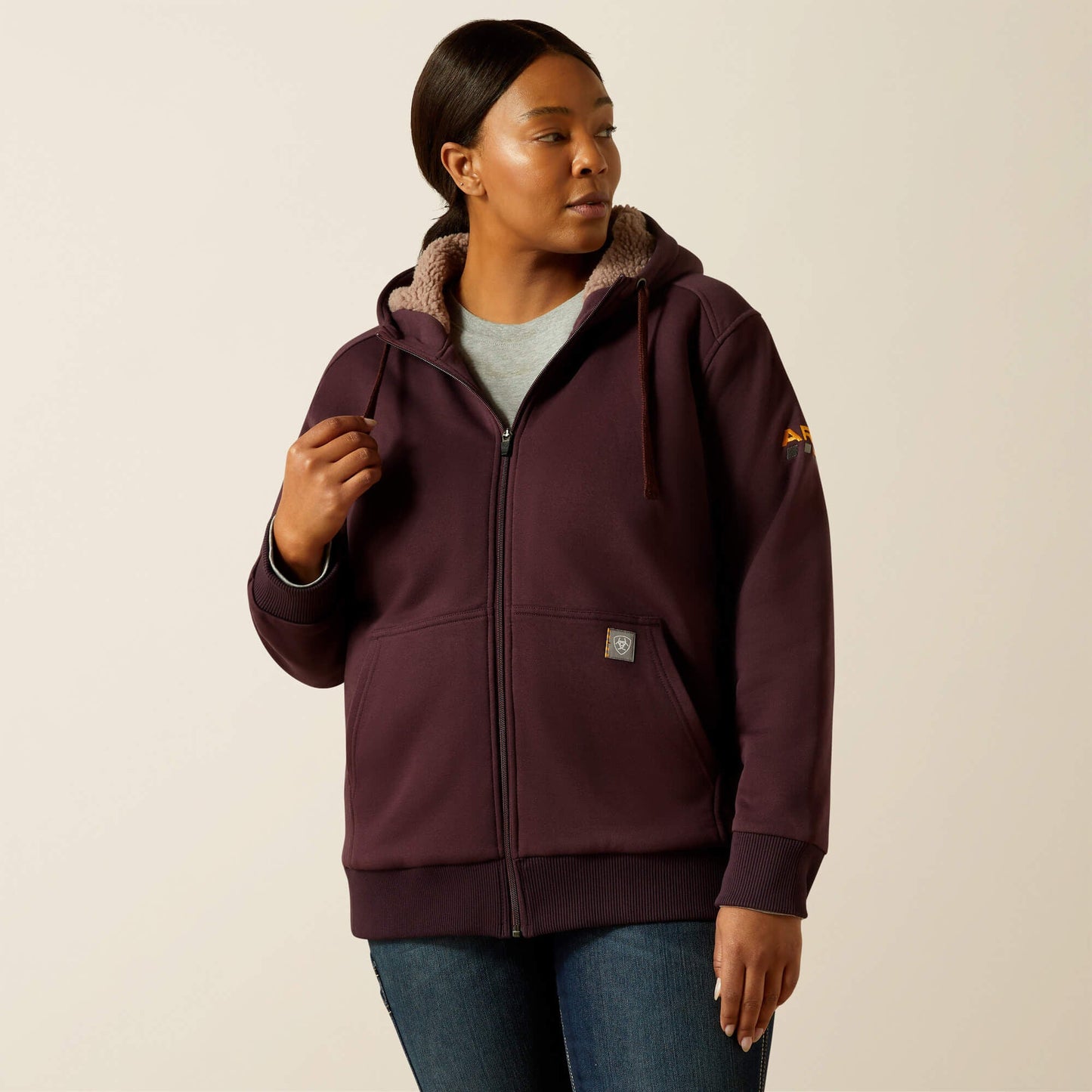 Rebar All-Weather Sherpa Full Zip Hoodie Women | Ariat outlet