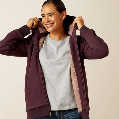 Rebar All-Weather Sherpa Full Zip Hoodie Women | Ariat outlet
