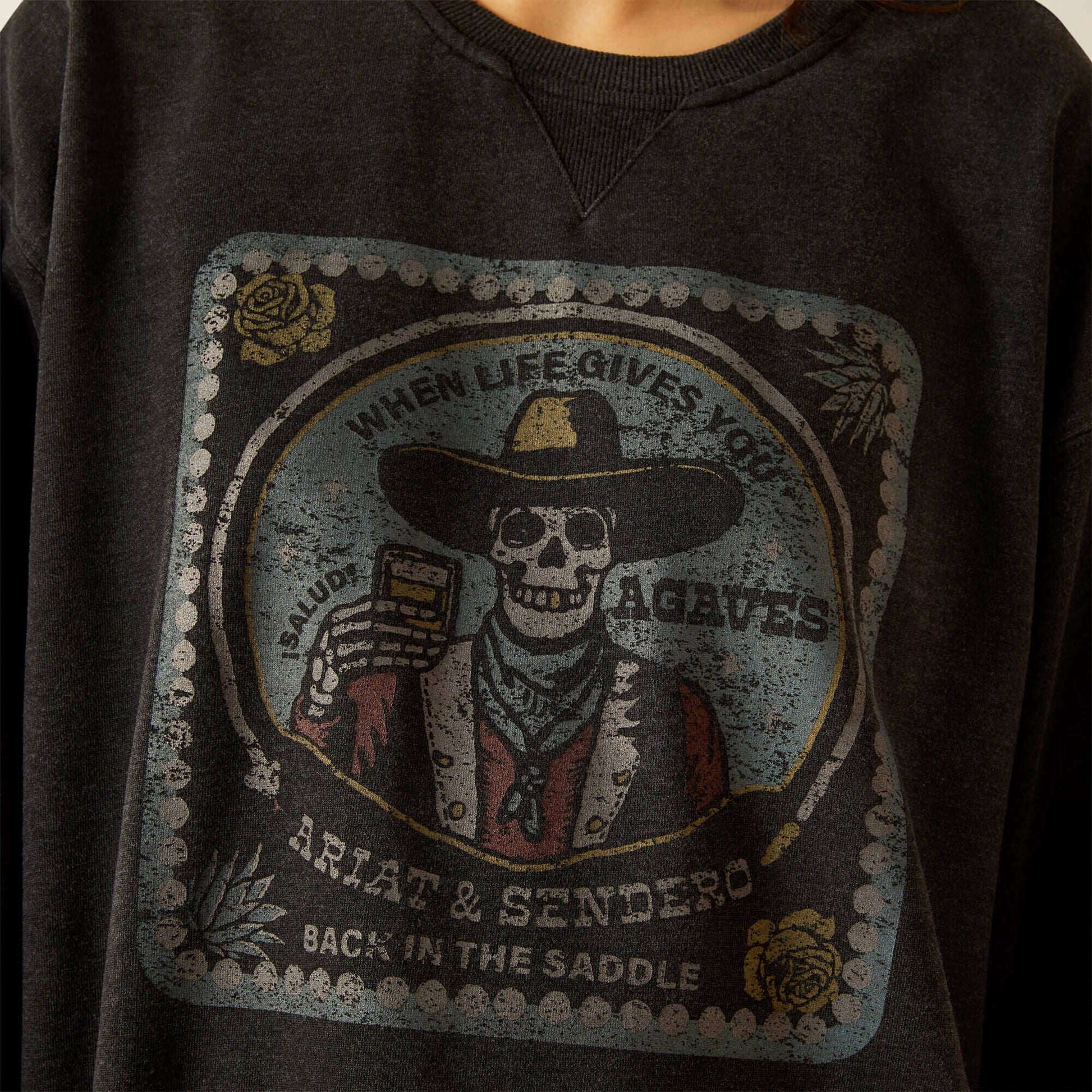 Oversize Sendero When Life Gives You Agaves Sweatshirt Women | Ariat discount