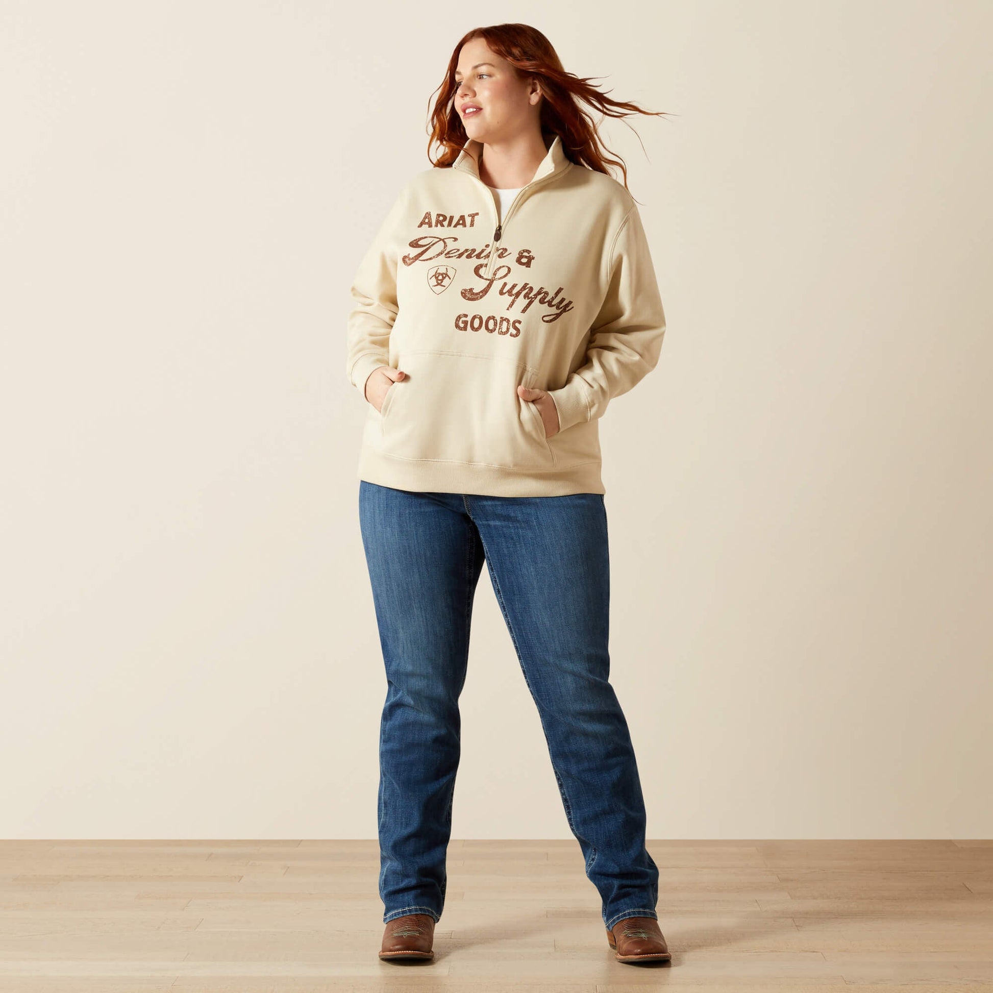 Denim and Supply 1/2 Zip Sweatshirt Women | Ariat online shop