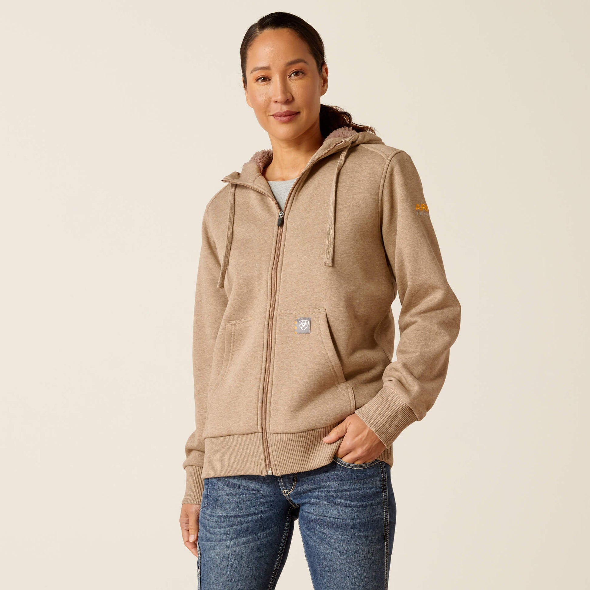 Rebar All-Weather Sherpa Full Zip Hoodie Women | Ariat online