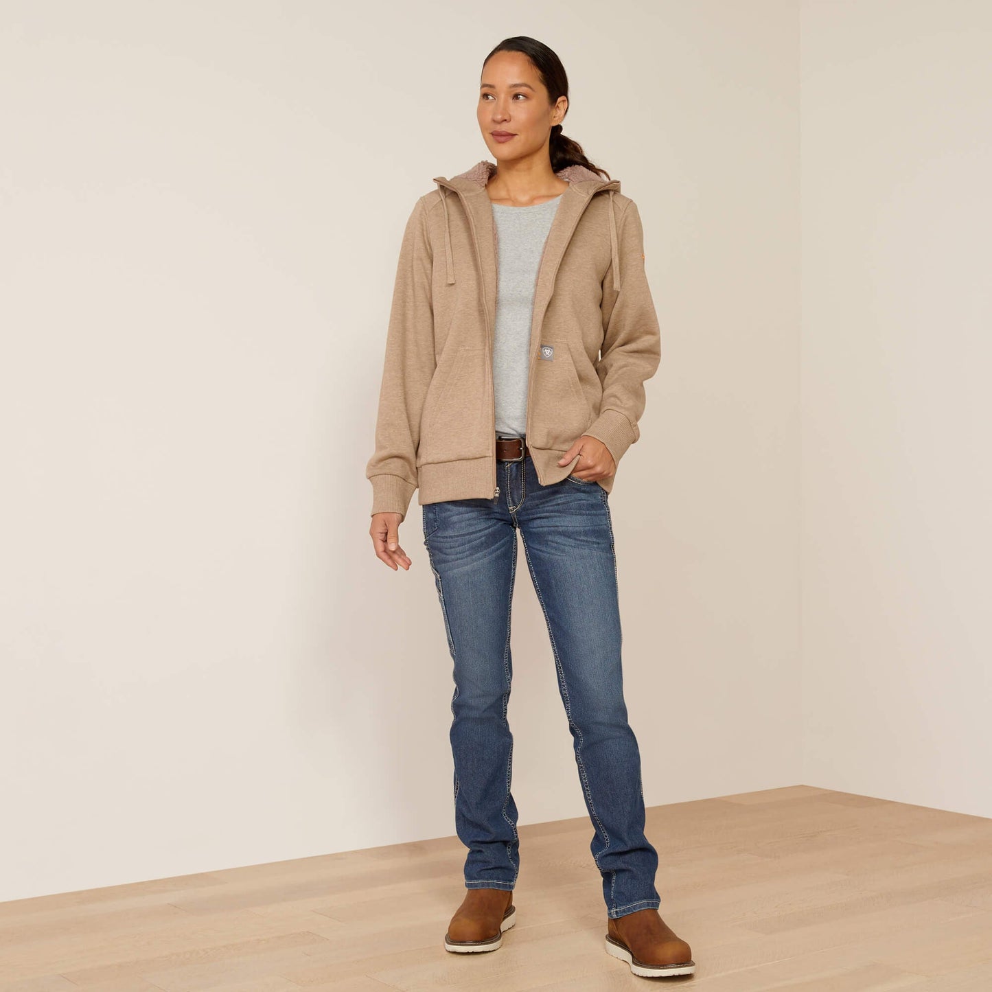 Rebar All-Weather Sherpa Full Zip Hoodie Women | Ariat online