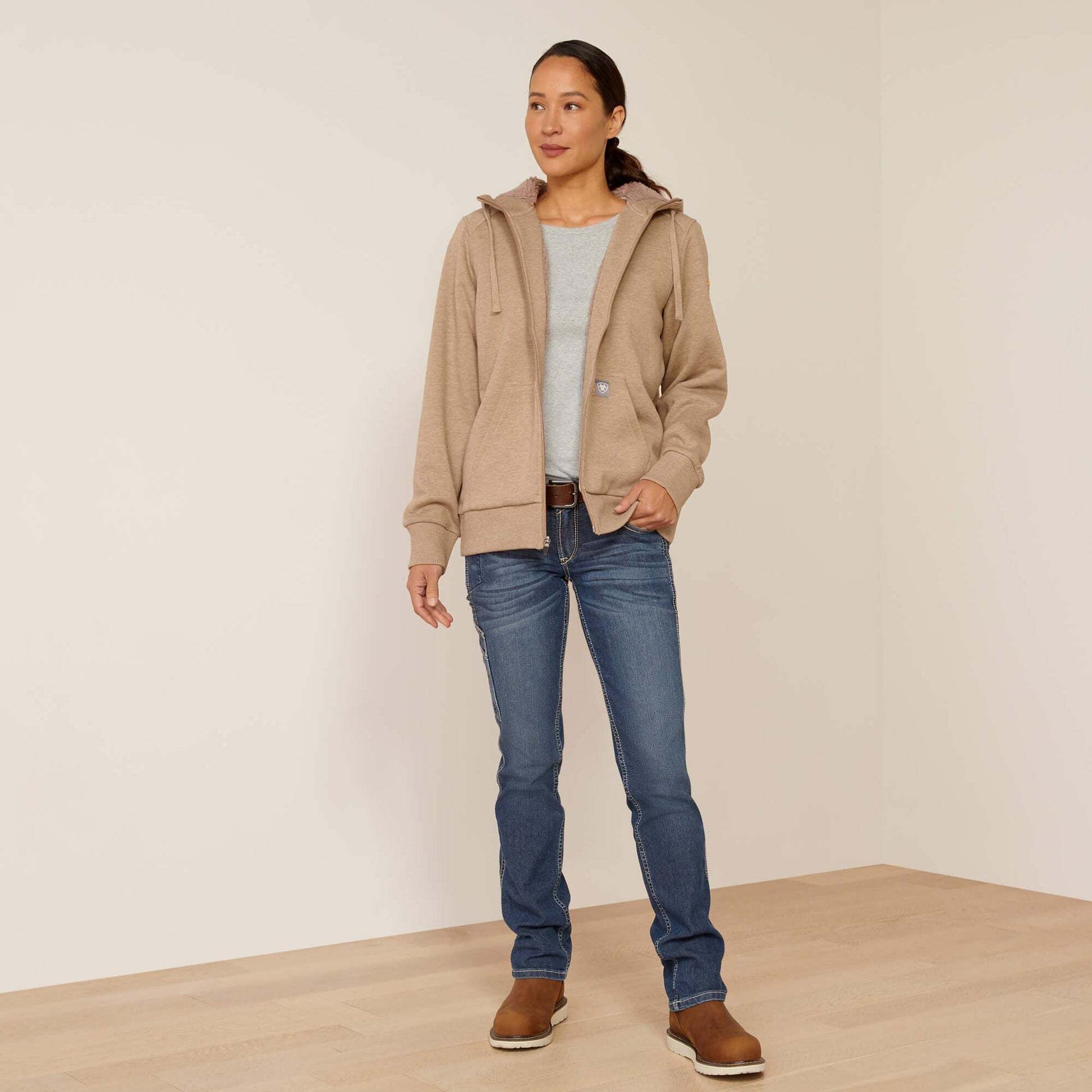 Rebar All-Weather Sherpa Full Zip Hoodie Women | Ariat online