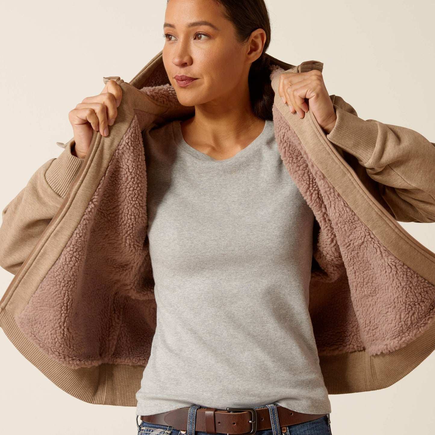Rebar All-Weather Sherpa Full Zip Hoodie Women | Ariat online