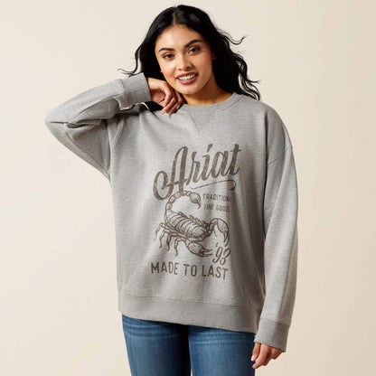 Scorpion Script Oversized Sweatshirt Women | Ariat on sale