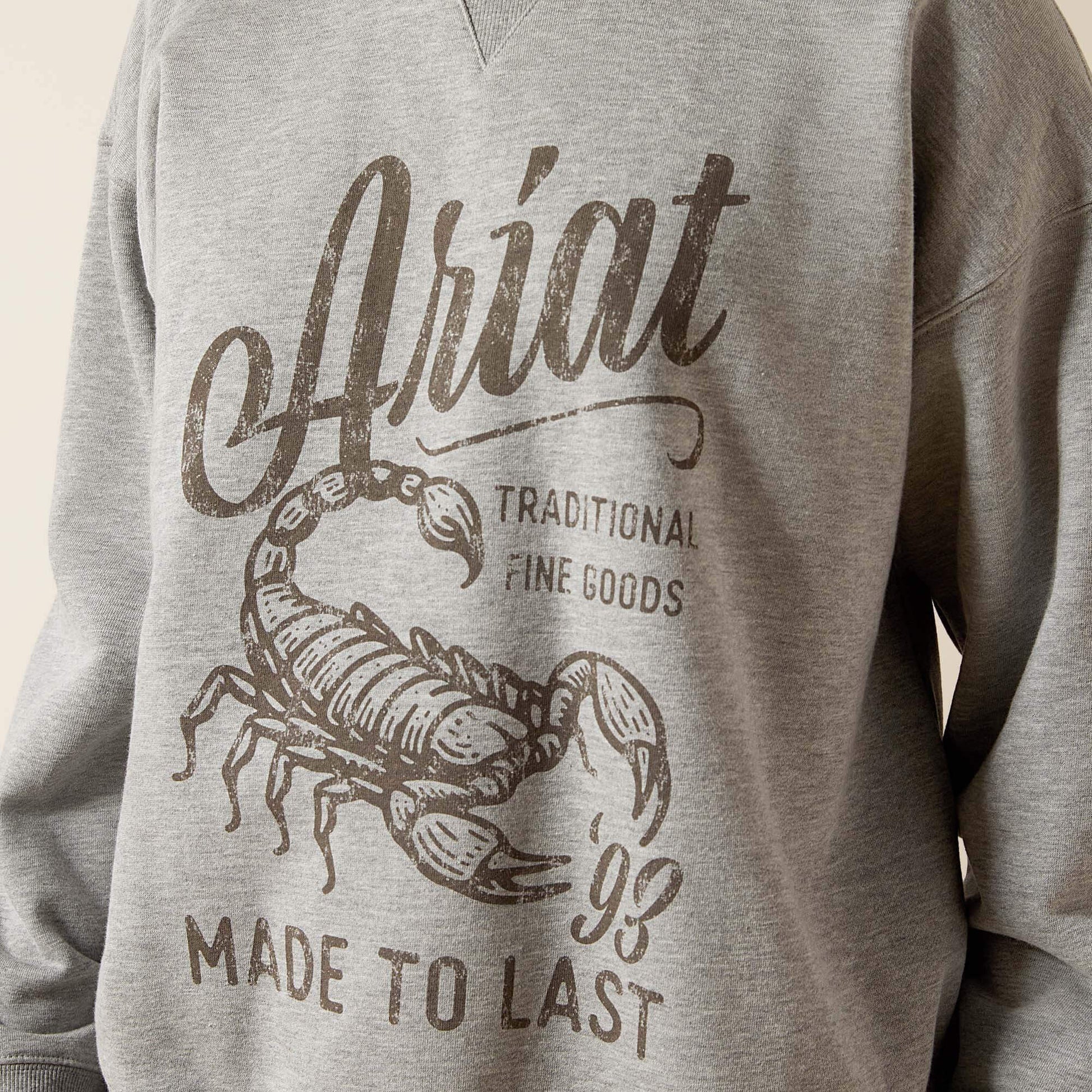 Scorpion Script Oversized Sweatshirt Women | Ariat on sale