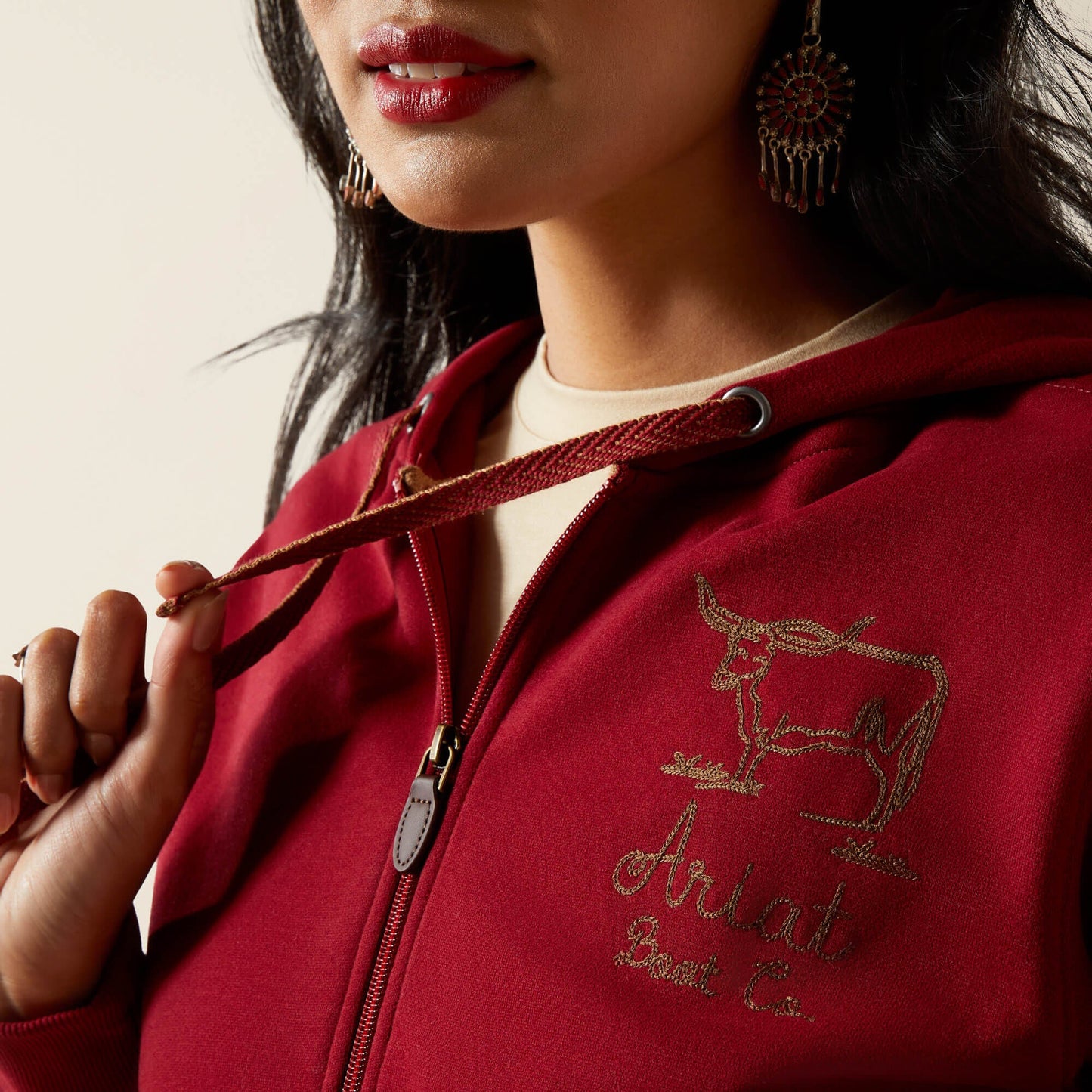 Stitched Full Zip Hoodie Women | Ariat discount