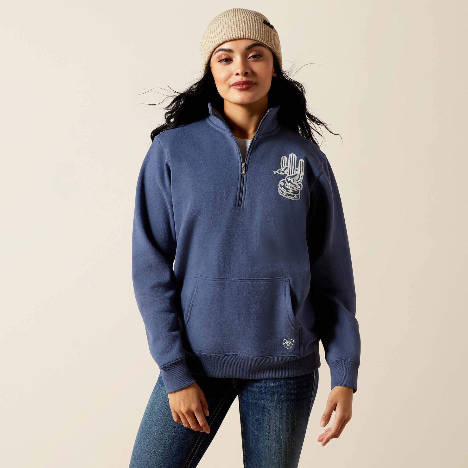 Quarry 1/2 Zip Sweatshirt Women | Ariat sale