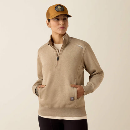 Rebar Lightweight Mock 1/2 Zip Sweatshirt Women | Ariat for sale