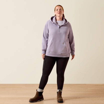 Rebar Lightweight Logo 1/2 Zip Hoodie Women | Ariat online shop