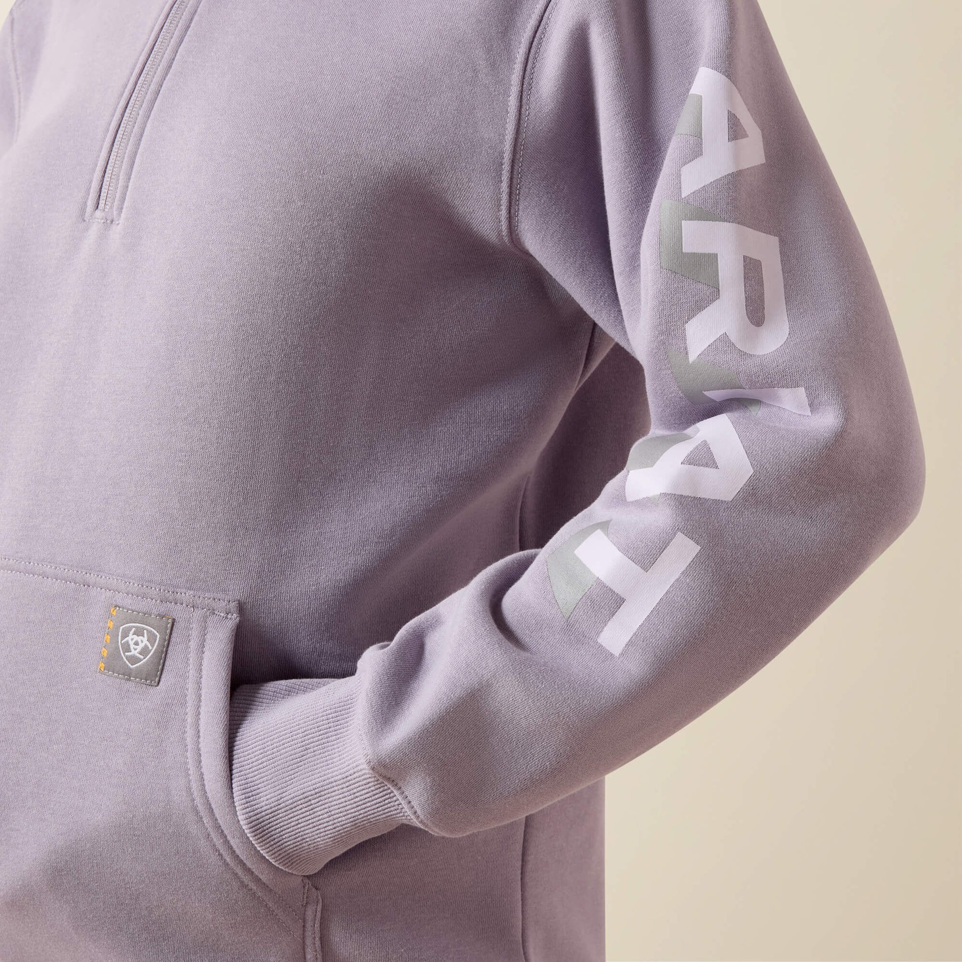 Rebar Lightweight Logo 1/2 Zip Hoodie Women | Ariat online shop