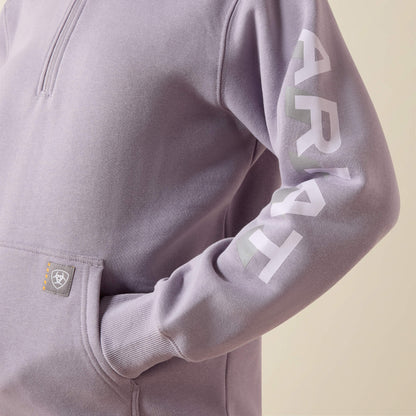 Rebar Lightweight Logo 1/2 Zip Hoodie Women | Ariat online shop