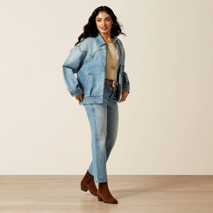 Cheyenne Denim Bomber Jacket Women | Ariat online