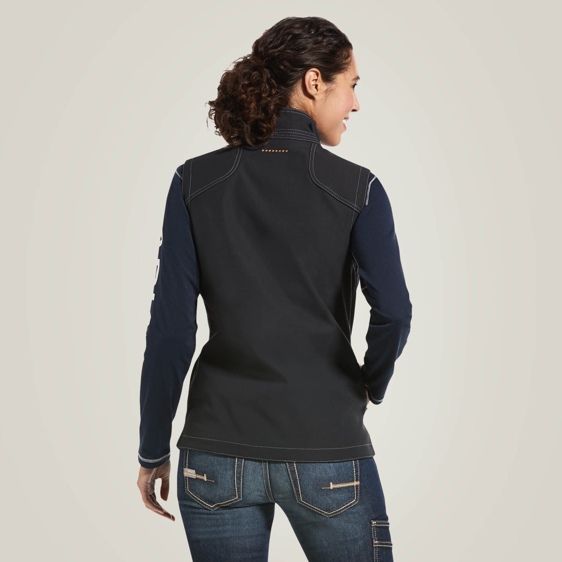 Rebar Stretch Canvas Softshell Vest Women | Ariat for sale