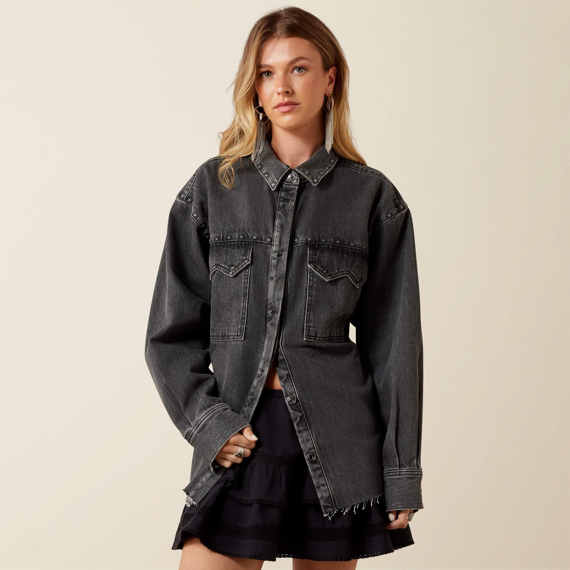 Lux Oversized Denim Jacket Women | Ariat outlet