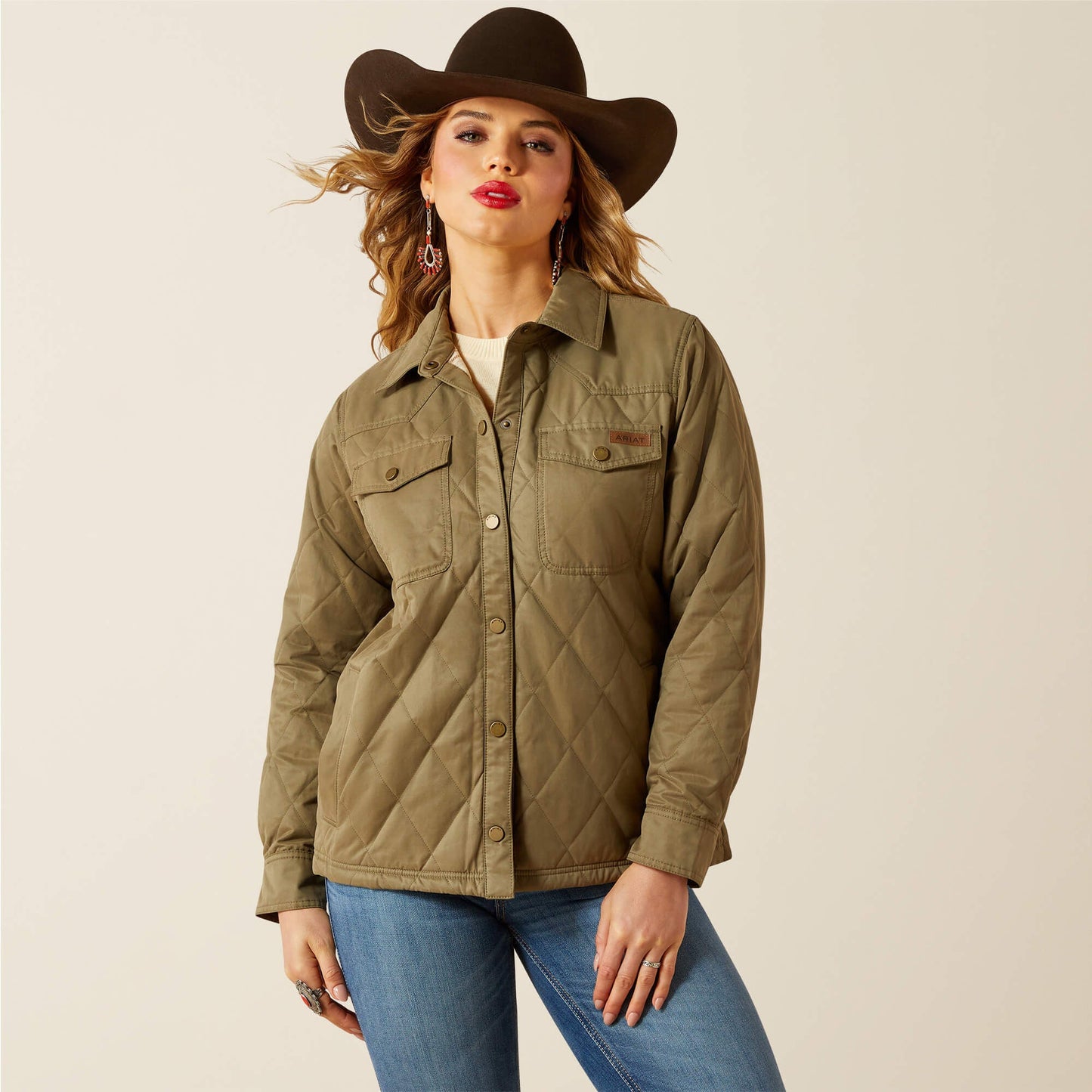 Grizzly Quilted Barn Jacket Women | Ariat for sale