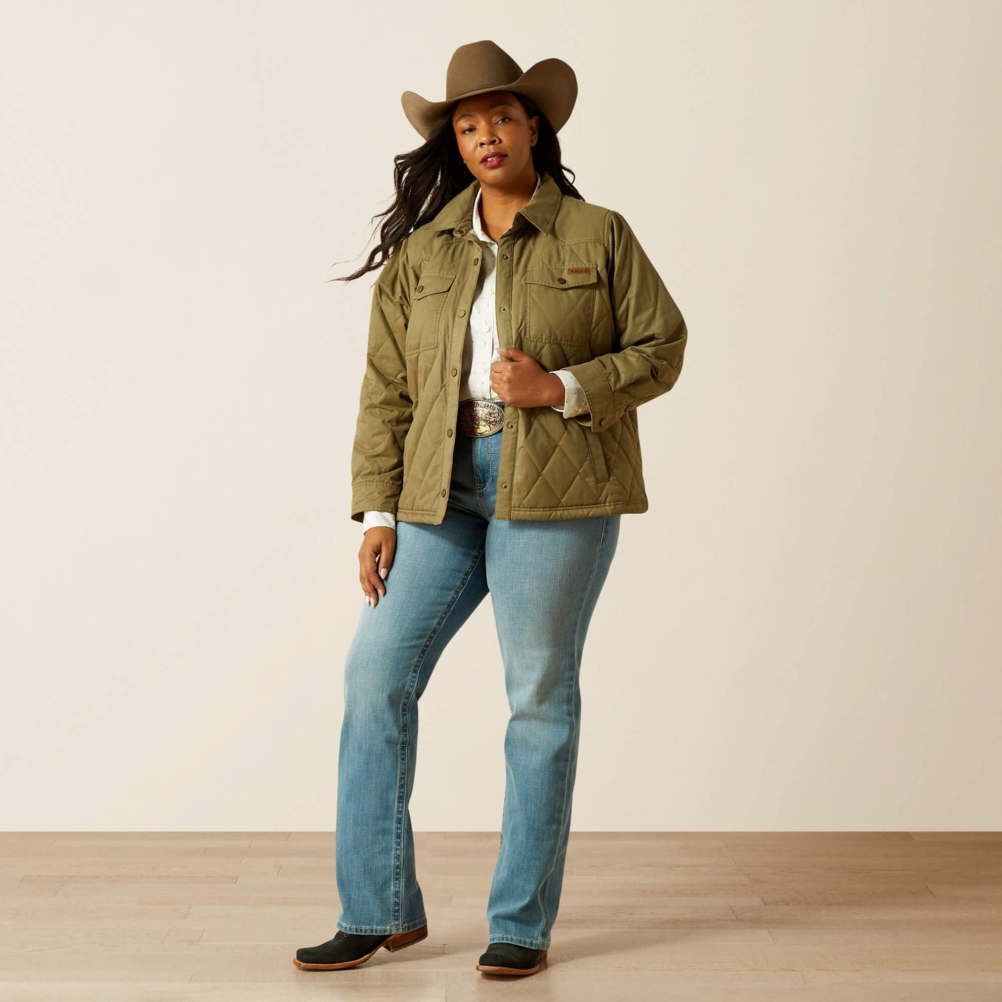 Grizzly Quilted Barn Jacket Women | Ariat for sale