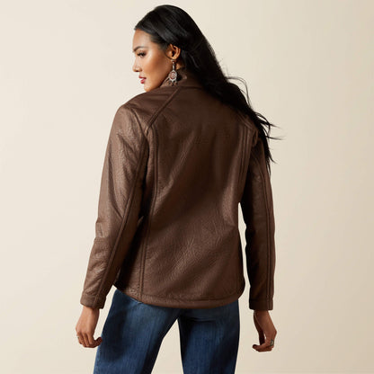 Ariat Logo Softshell Faux Leather Jacket Women | Ariat discount
