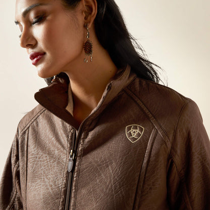 Ariat Logo Softshell Faux Leather Jacket Women | Ariat discount
